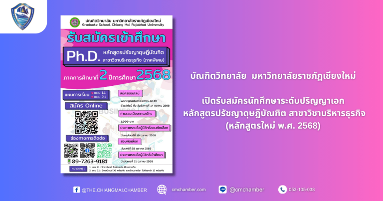 หลักสูตรปรัชญาดุษฎีบัณฑิต สาขาวิชาบริหารธุรกิจ